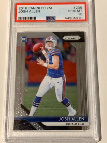Josh Allen Panini Prizm #205 - PSA 10 Gem Mint