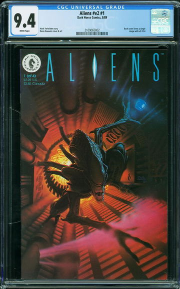 ALIENS v2 #1, CGC 9.4 NM