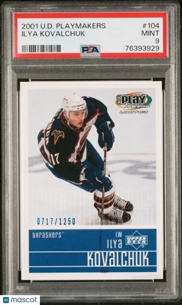 2001-02 Upper Deck Play Makers Limited - [Base] Ilya Kovalchuk #104 Rookie PSA 9