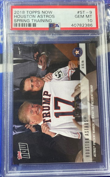 2018 Topps Now Donald Trump Houston Astros