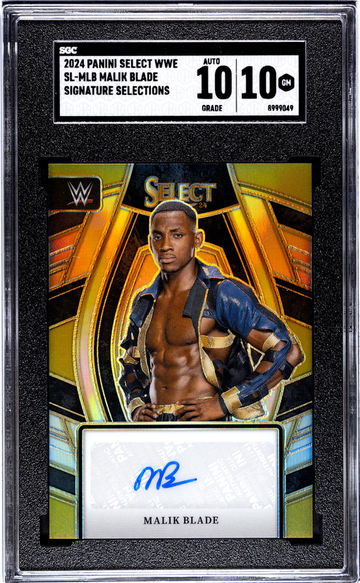 2024 Panini Select Wwe #SL-MLB Malik Blade Sig. Selections SGC 10