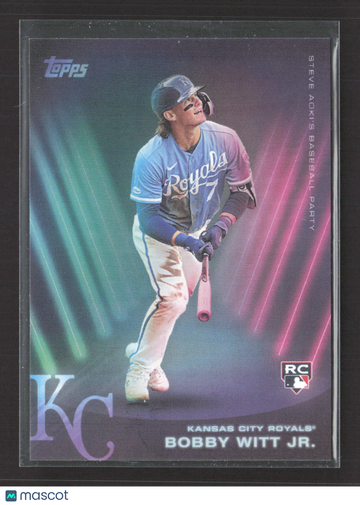 2022 Topps Steve Aoki's Baseball Party Bobby Witt Jr. #100 RC