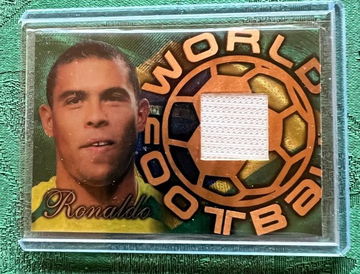 FUTERA WORLD FOOTBALL 2006 RONALDO NAZARIO BRAZIL REAL MADRID JERSEY CARD NR MINT