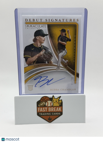 2026 Panini Immaculate Collection Baseball Debut Signatures Bubba Chandler #DS-BC /10 RC