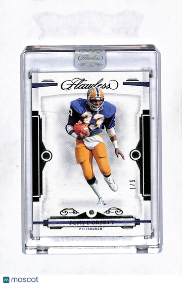 2022 Panini Flawless Collegiate Tony Dorsett Emerald #83 1/5 Pittsburgh Panthers Football Card