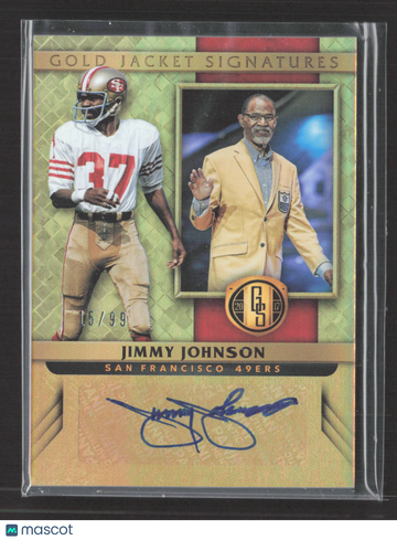 2017 Panini Gold Standard Gold Jacket Signatures Jimmy Johnson #GJ-JJ /99