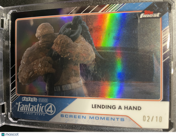 2026 Topps Finest Marvel Studios The Fantastic 4 First Steps The Thing Screen Moments 02/10 #SM-05