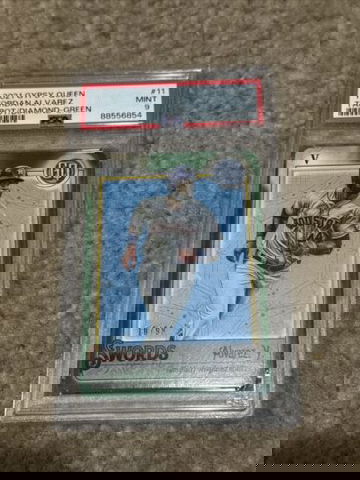 2021 Topps Gypsy Queen Tarot The Diamond Green Yordan Alvarez 10/99 PSA 9 POP 1!