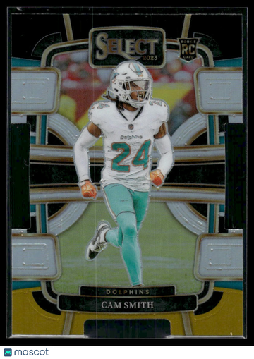 2023 Panini Select Football Concourse Cam Smith #61 Black Gold Die-Cut RC