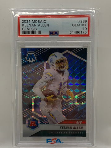 2021 Mosaic Keenan Allen Genesis PSA 10