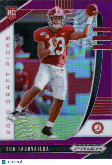 2020 Panini Prizm Draft Picks Tua Tagovailoa #101 Prizms Purple