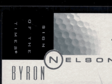 2001 Upper Deck SP Authentic Sign of the Times Byron Nelson PGA Golf Autographed Trading Card #BN