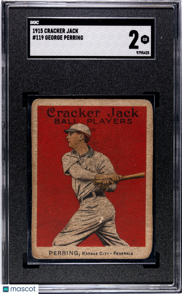 1915 Cracker Jack George Perring #119 SGC 2