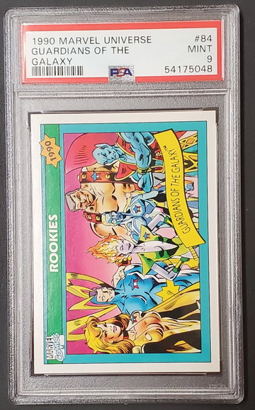 Guardians of the Galaxy 1990 Impel Skybox Marvel Universe Rookies #84 PSA 9 Mint