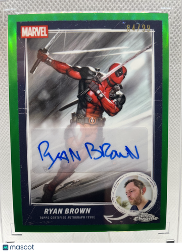 2025 Topps Chrome Deadpool Deadpool 64/99 Topps Certified Autograph Issue #MCBA-RB