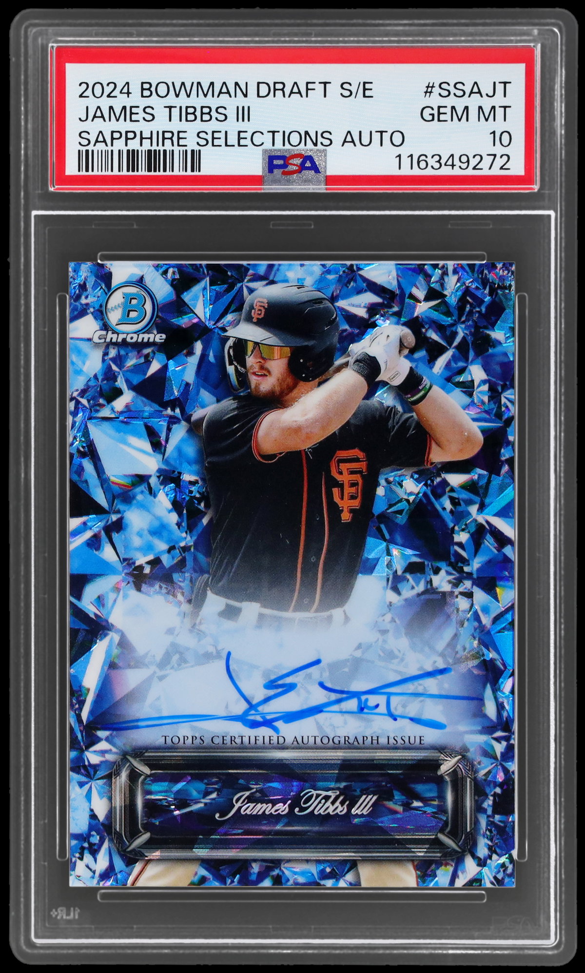 2024 Bowman Chrome Draft Sapphire James Tibbs Iii Selections 