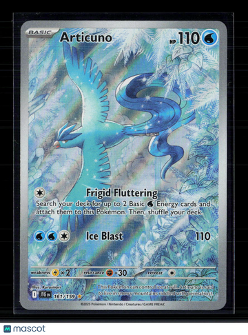 2025 Scarlet & Violet Journey Together Articuno Holo Secret Rare #161/159