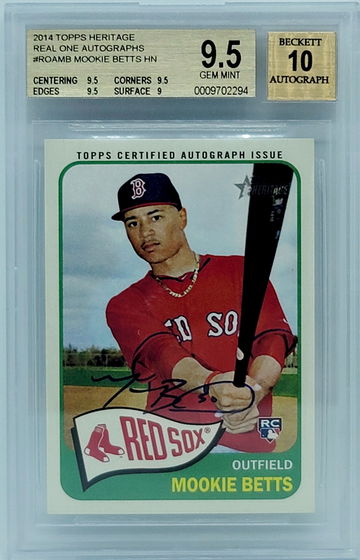 2014 Topps Heritage Mookie Betts auto