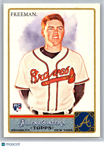2011 Topps Allen & Ginter Freddie Freeman #198 RC Atlanta Braves