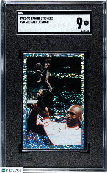 1992 Panini Stickers Michael Jordan #20 SGC 9