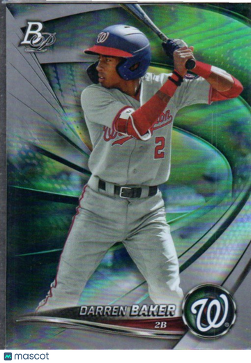 2022 Bowman Platinum Darren Baker #TOP-62 Top Prospects