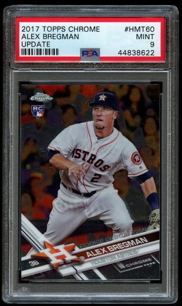 2017 Topps Chrome Update Alex Bregman PSA 9 Mint HMT60