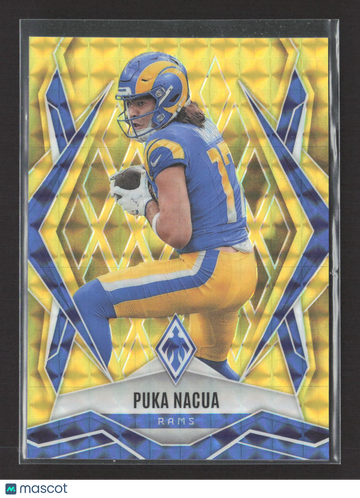 2025 Panini Phoenix Puka Nacua #119 Yellow Diamond 015/185