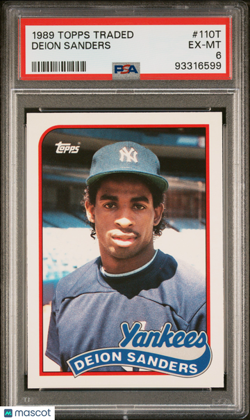 1989 Topps Traded Deion Sanders #110T PSA 6