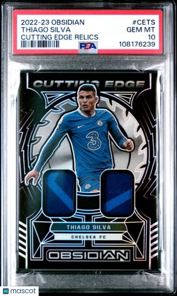 2022-23 Panini Obsidian Cutting Edge Relics Thiago Silva #CETS PSA 10