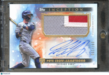 2024 Topps Inception Pete Crow-Armstrong #APC-PC /200 Autograph Patch RC