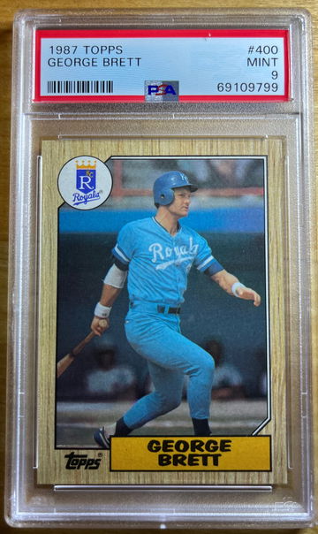 1987 Topps George Brett #400 PSA 9 HOF Royals