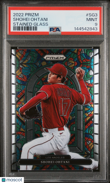 2022 Panini Prizm Stained Glass Shohei Ohtani #SG3 PSA 9