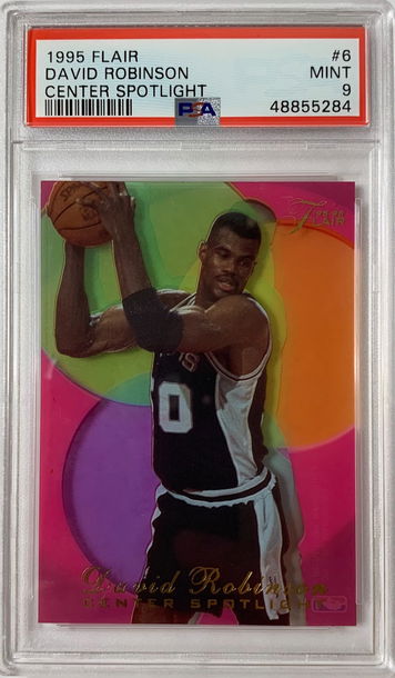 1995 Flair David Robinson Center Spotlight PSA 9 Mint #6