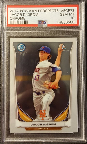 2014 Bowman Chrome Jacob DeGrom Rookie PSA 10 New York Mets