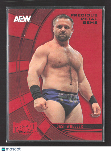 2025 SkyBox Metal Universe AEW Precious Metal Gems Cash Wheeler #65 Red /100