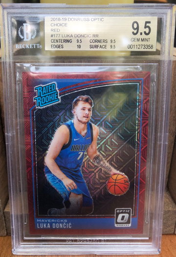 2018-19 Donruss Optic Luka Doncic Choice Red /88