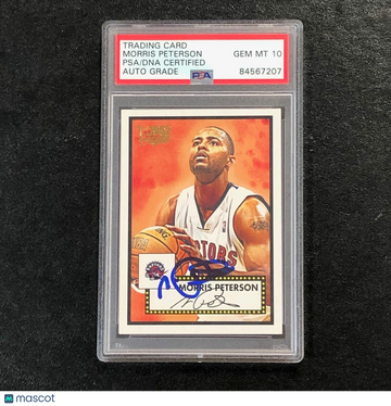 2005-06 Topps Basketball Morris Peterson #4 1952 Style PSA 10
