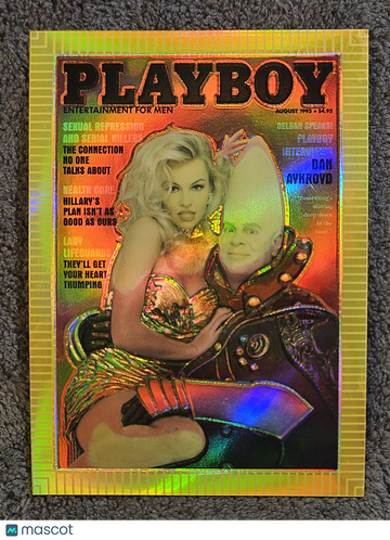 1995 Playboy Chromium Cover Cards Edition 1 Pamela Anderson Dan Aykroyd #98