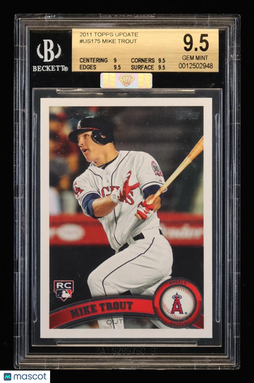 2011 Topps Update Mike Trout #US175 Rookie BGS 9.5