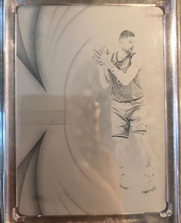 18-19 panini immaculate nikola vucevic logoman black printing plate 1/1 Bulls Magic