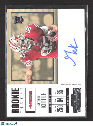 2017 Panini Contenders Rookie Ticket George Kittle #282 RC