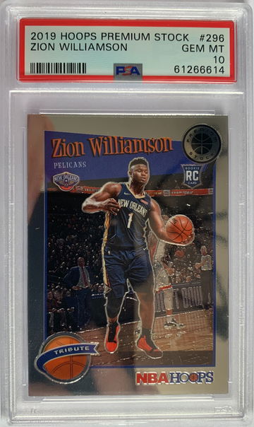 2019 Hoops Premium Stock Zion Williamson PSA 10