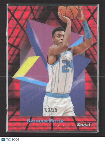 2025 Topps Finest Brandon Miller #12 Red /25
