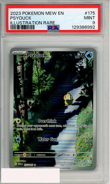 2023 POKEMON MEW EN-151 PSYDUCK #175 ILLUSTRATION RARE PSA 9 MINT