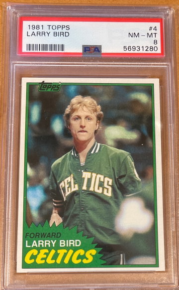 1981 Topps Larry Bird PSA 8