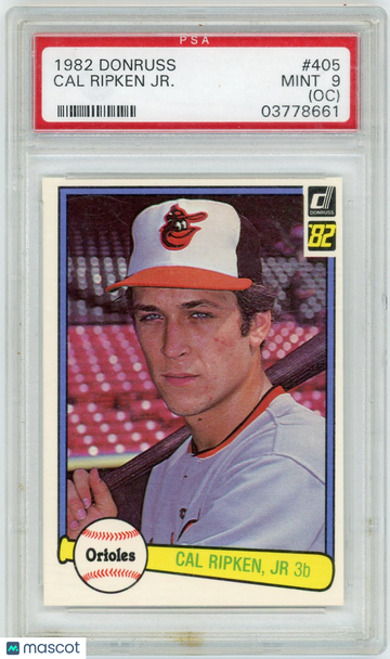 1982 Donruss Cal Ripken JR. #405 Oc PSA 9