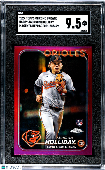 2024 Topps Chrome Update Jackson Holliday #USC89 Magenta Refractor SGC 9.5