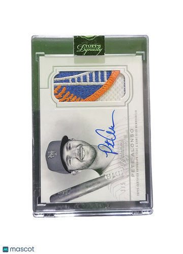 2020 Topps Dynasty Pete Alonso #DAP-PA2 /5 Authentic Autograph Patch Memorabilia