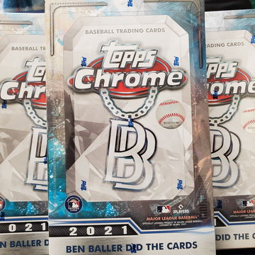 2021 Topps Chrome Ben Baller 3 Boxes