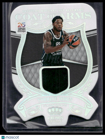 2024-25 Panini Crown Royale Coat of Arms Tyrique Jones #COA-TYJ Coat of Arms Patch